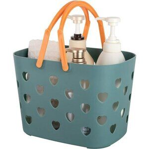 Portable Shower Caddy Tote Plastic Storage Basket with Handle Box Organizer
